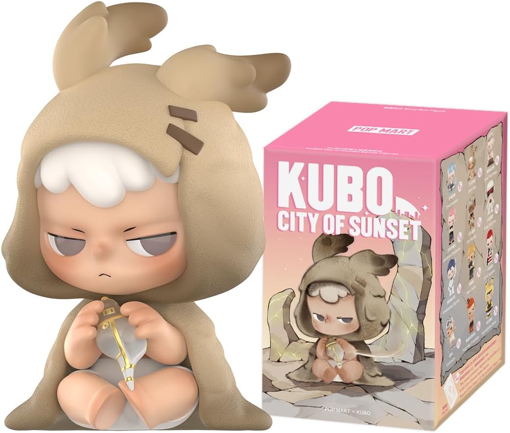 POP MART Kubo City of Sunset Series Blind Box Figures, Random Design Action Figures Collectible Toys Home Decorations, Holiday Birthday Gifts for Girls and Boys, Single Box