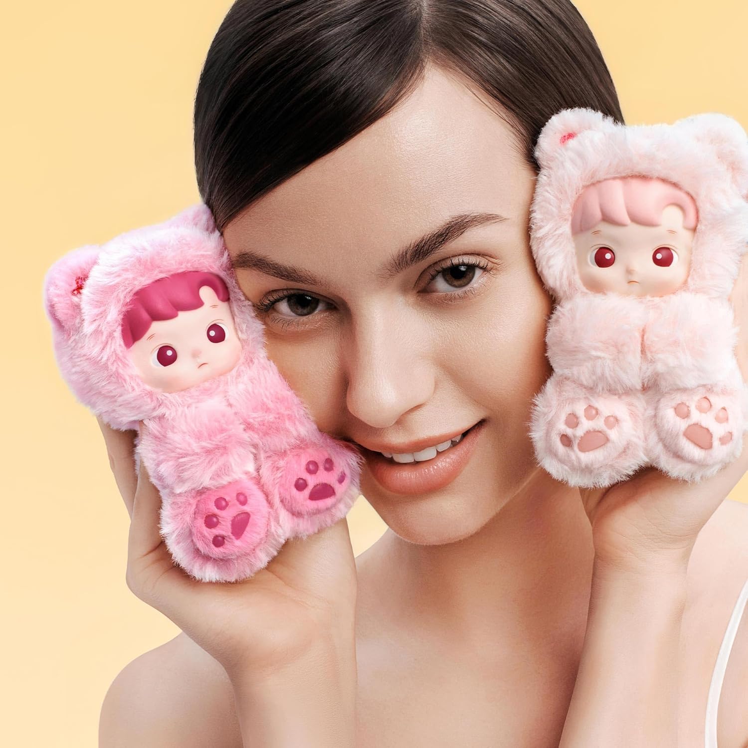 POP MART HACIPUPU Gummy Bear Series-Vinyl Plush Pendant Blind Box, Random Design Action Figures Collectible Toys Decorations, Holiday Birthday Gifts for Girls and Boys, Single Box