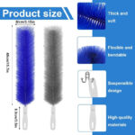 Flexible Microfiber Fan Duster Brushes – Reusable Cleaning Tools for Blades. Vents & Blinds - Image 2