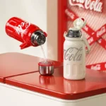 2025 new】800/1200ml GERM Coca-Cola Co-Branded Thermos Cup 316 Stainless Steel Liner Tumbler Portable Cold Kettle Double Drink - Image 2
