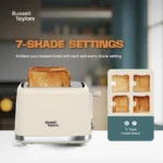 Russell Taylors Retro Toaster RT-10, 𝟳 𝗦𝗵𝗮𝗱𝗲 𝗦𝗲𝘁𝘁𝗶𝗻𝗴𝘀, 2 Years Warranty - Image 6