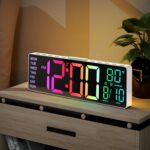 10.5'' Digital Large Alarm Clock with 8-in-1 RGB Colors - Image 14