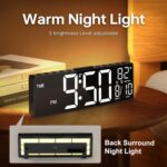 10.5'' Digital Large Alarm Clock with 8-in-1 RGB Colors - Image 11